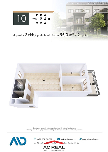 BD Pražákova půdorys