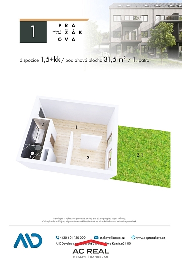 BD Pražákova půdorys