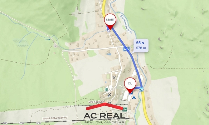 Chata_Malá _Morávka_parkoviště_skiresort_Kopřivná