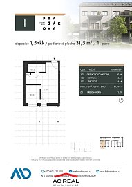 BD Pražákova půdorys