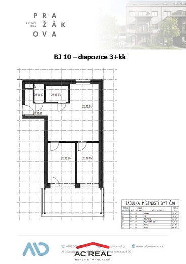 BD Pražákova půdorys