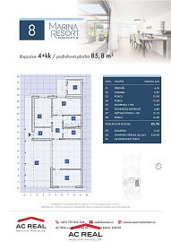 4+kk pudorys dům č.8